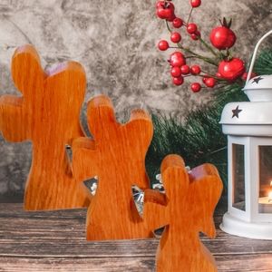 Wood Standing Angels